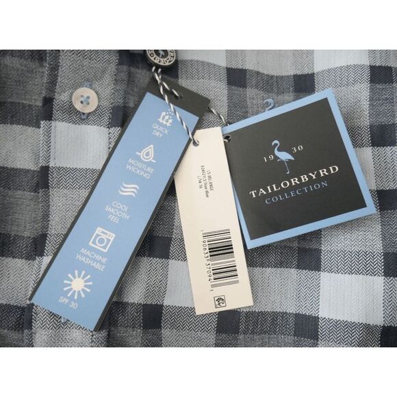 TailorByrd Youth Textured Melange SPF 30 Long Sleeve Shirt L (14/16) - Picture 5 of 8